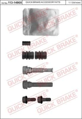 Guide Sleeve Kit, brake caliper 113-1490X