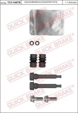 Guide Sleeve Kit, brake caliper 113-1447X