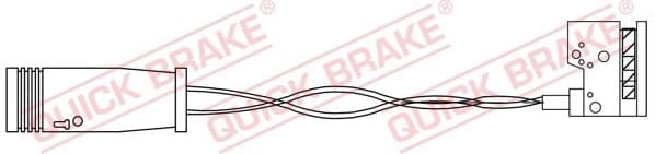 Warning Contact, brake pad wear WS 0385 A