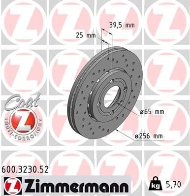 Brake Disc SPORT BRAKE DISC Z 600.3230.52
