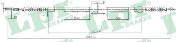 Cable Pull, parking brake C0062B