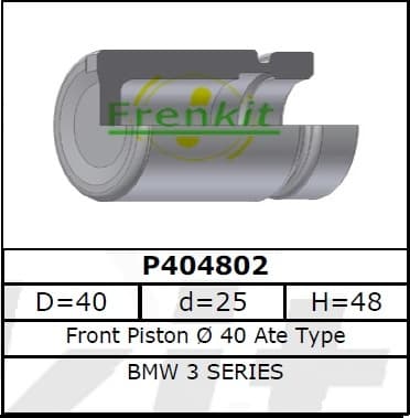 Brake caliper piston rear P404802