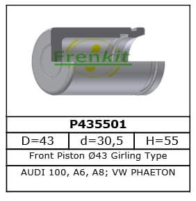 Brake caliper piston front P435501