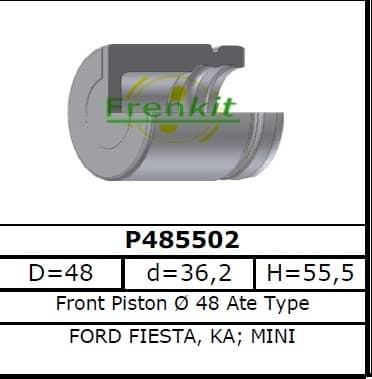 Brake caliper piston front P485502