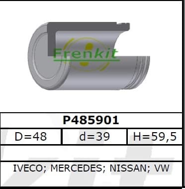 Brake caliper piston front P485901