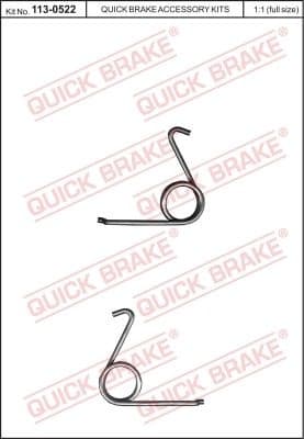 Brake pads accessory kit 113-0522