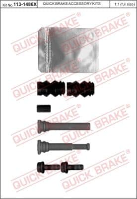 Guide Sleeve Kit, brake caliper 113-1486X