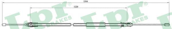 Cable Pull, parking brake C0404B