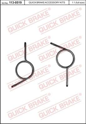 Repair Kit, parking brake lever (brake caliper) 113-0519