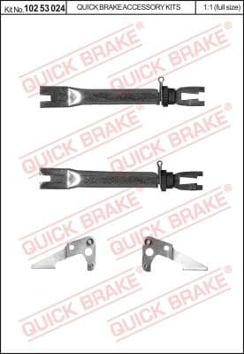 Adjuster Set, drum brake 102 53 024