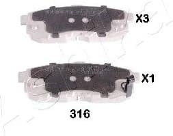 Brake Pad Set, disc brake 51-03-316