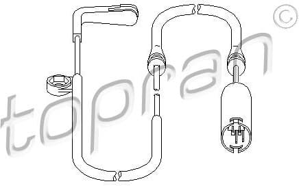 Warning Contact, brake pad wear 500667