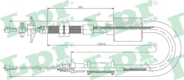 Cable Pull, clutch control C0483C