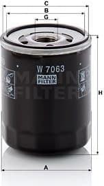 Oil Filter W 7063