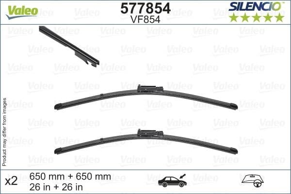 Wiper Blade SILENCIO FLAT BLADE SET 577854
