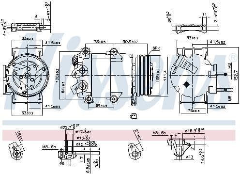 Compressor, air conditioning ** FIRST FIT ** 890321