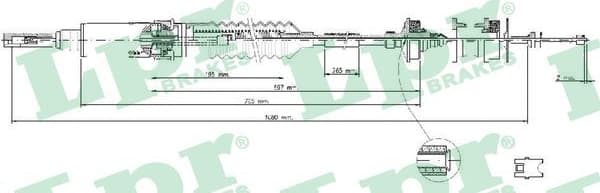 Cable Pull, clutch control C0240C