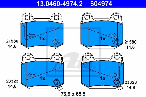 Brake Pad Set, disc brake 13046049742