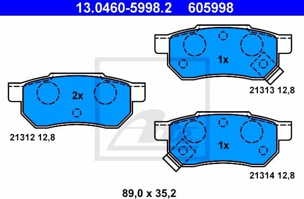 Brake Pad Set, disc brake 13046059982