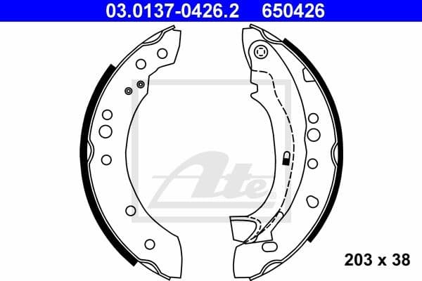 Brake Shoe Set 03013704262