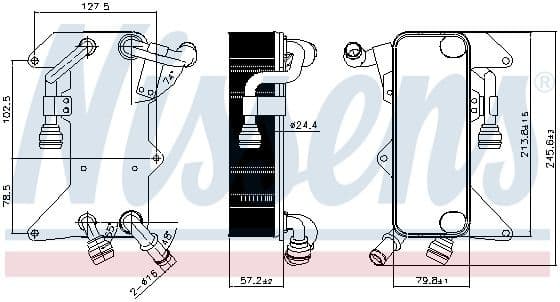 Oil Cooler, automatic transmission 90894