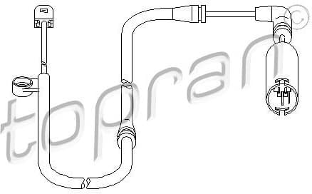 Warning Contact, brake pad wear 501404