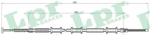 Cable, parking brake C0470B