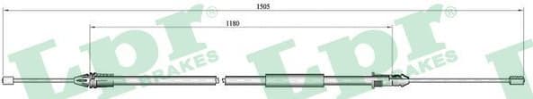 Cable Pull, parking brake C0405B
