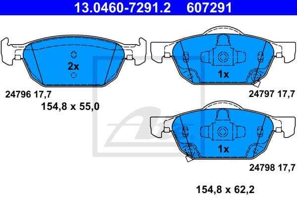 Brake Pad Set, disc brake 13046072912