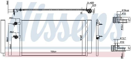 Condenser, air conditioning ** FIRST FIT ** 940743
