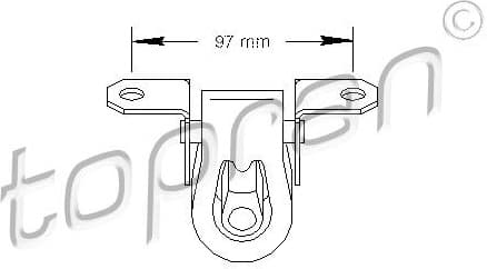 Mount, exhaust system 108644