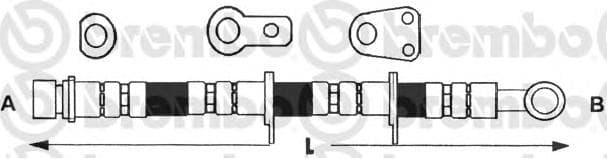 Brake hose front RV21.158BR
