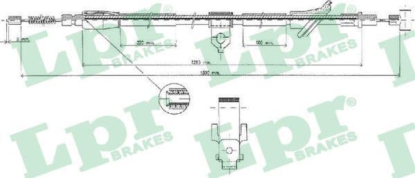 Cable Pull, parking brake C0529B