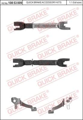 Adjuster Set, drum brake 108 53 009