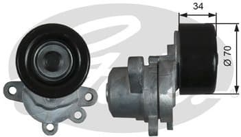 Belt Tensioner, V-ribbed belt DriveAlign™ T39155