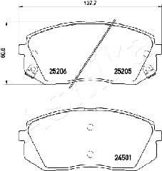 Brake Pad Set, disc brake 50-0H-H23