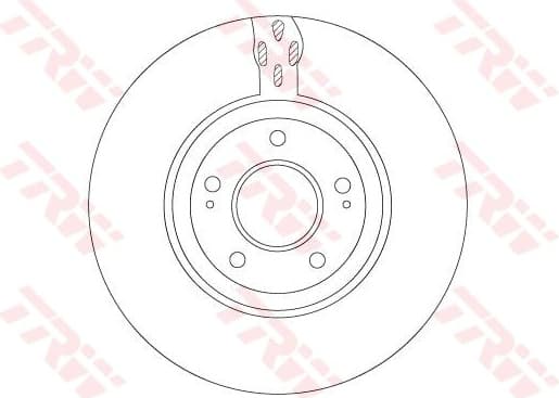 Brake Disc TRW SINGLE DF7302S