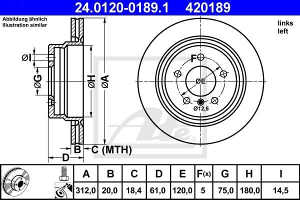 Brake Disc 24.0120-0189.1