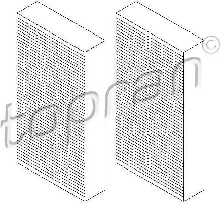Filter Set, cabin air 407 738