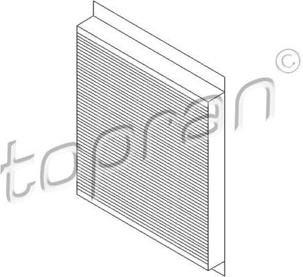Filter, cabin air 206 736