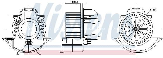 Interior Blower 87076
