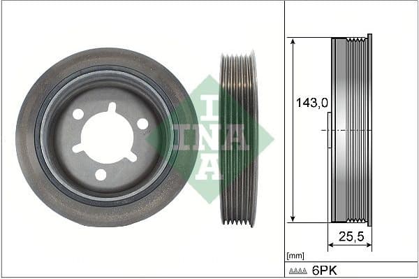 Belt Pulley, crankshaft 544 0145 10