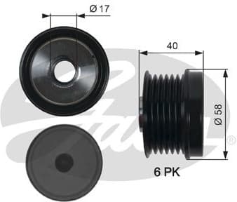 Alternator Freewheel Clutch OAP7158