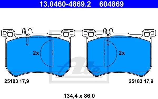Brake Pad Set, disc brake 13046048692