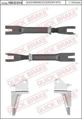 Adjuster Set, drum brake 108 53 014