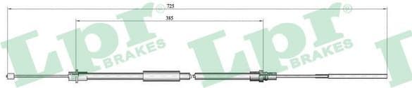 Cable Pull, parking brake C0650B