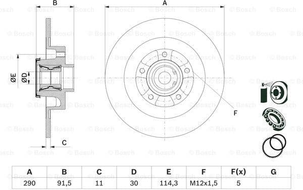 Brake Disc 0 986 479 F42