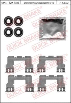 Accessory Kit, disc brake pad 109-1785