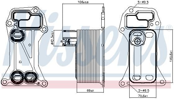 Oil Cooler, engine oil ** FIRST FIT ** 90901