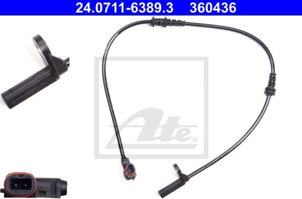 Sensor, wheel speed 24.0711-6389.3